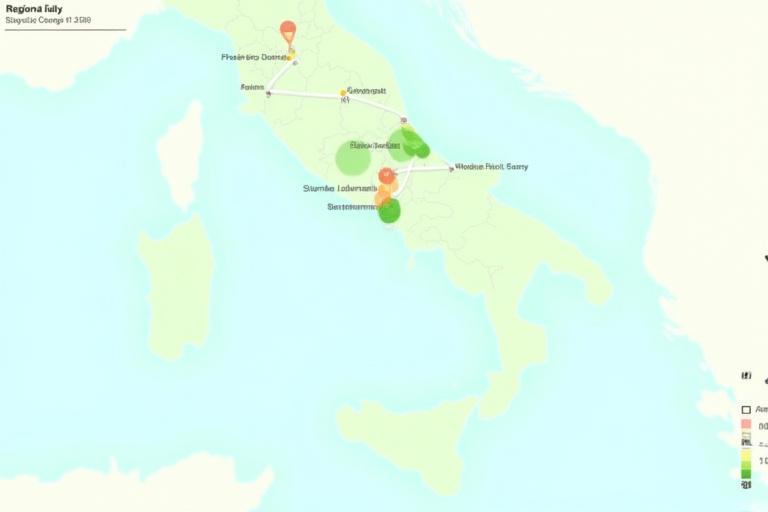 Screenshot della mappa interattiva EcoTrack Lombardia